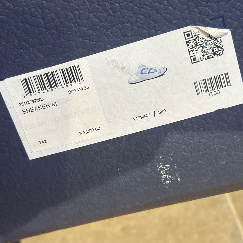 Size 9 - Dior B30 "White Grey" Sneakers