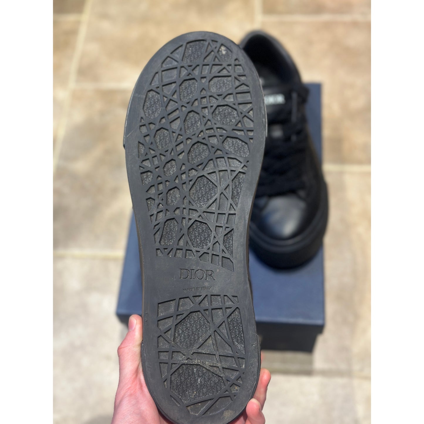 Size 13- Dior B33 Low Top Sneakers Triple Black
