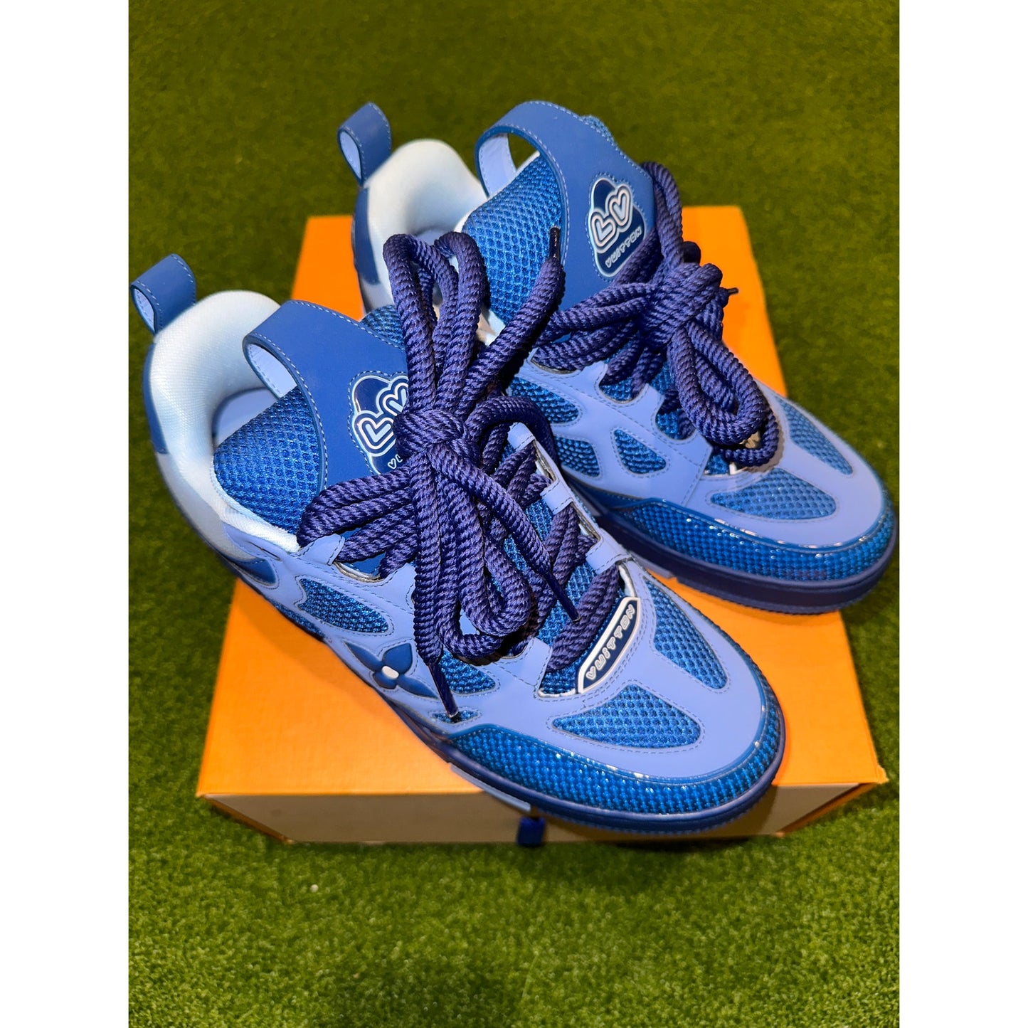 Size 9 - Louis Vuitton Skate Sneaker Blue