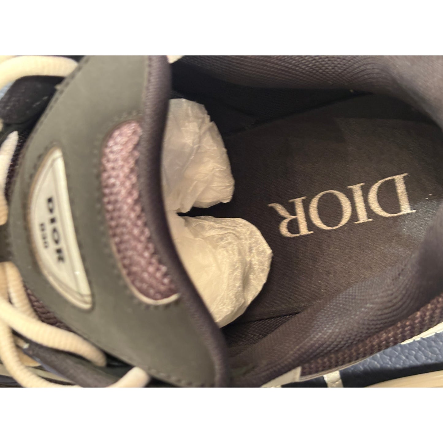 Dior B30 Black, Blue and Dior Gray Technical Fabric Sneakers