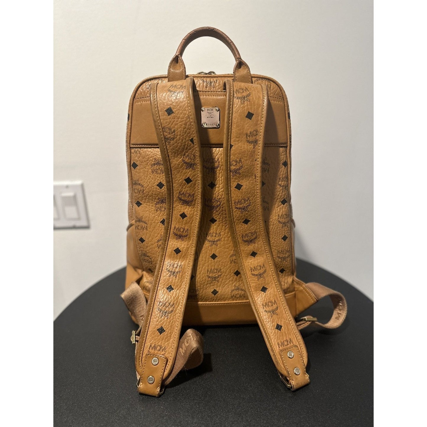 MCM monogram bag backpack - regular sized