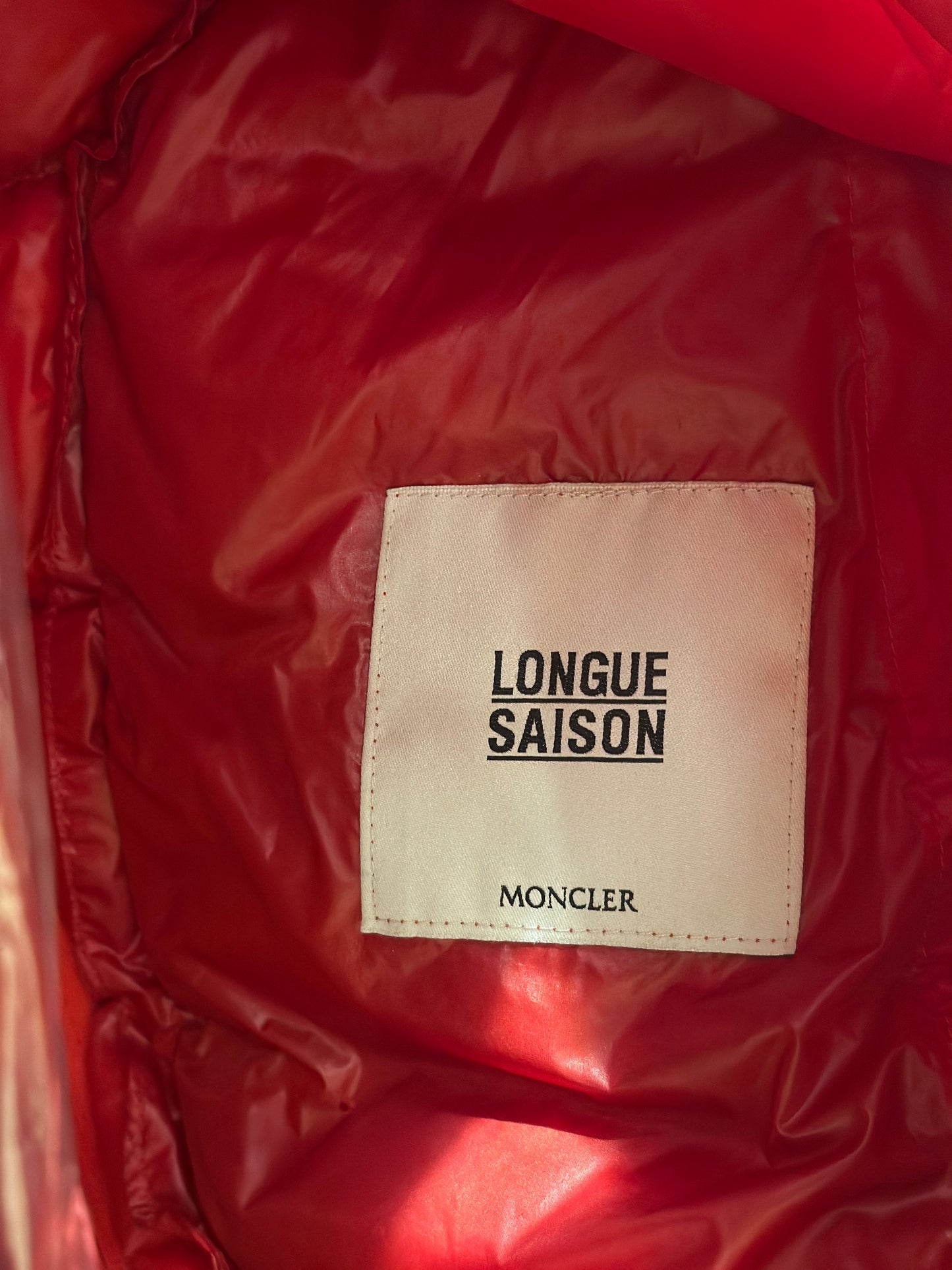 Large - Moncler Maya Red Down Light Jacket