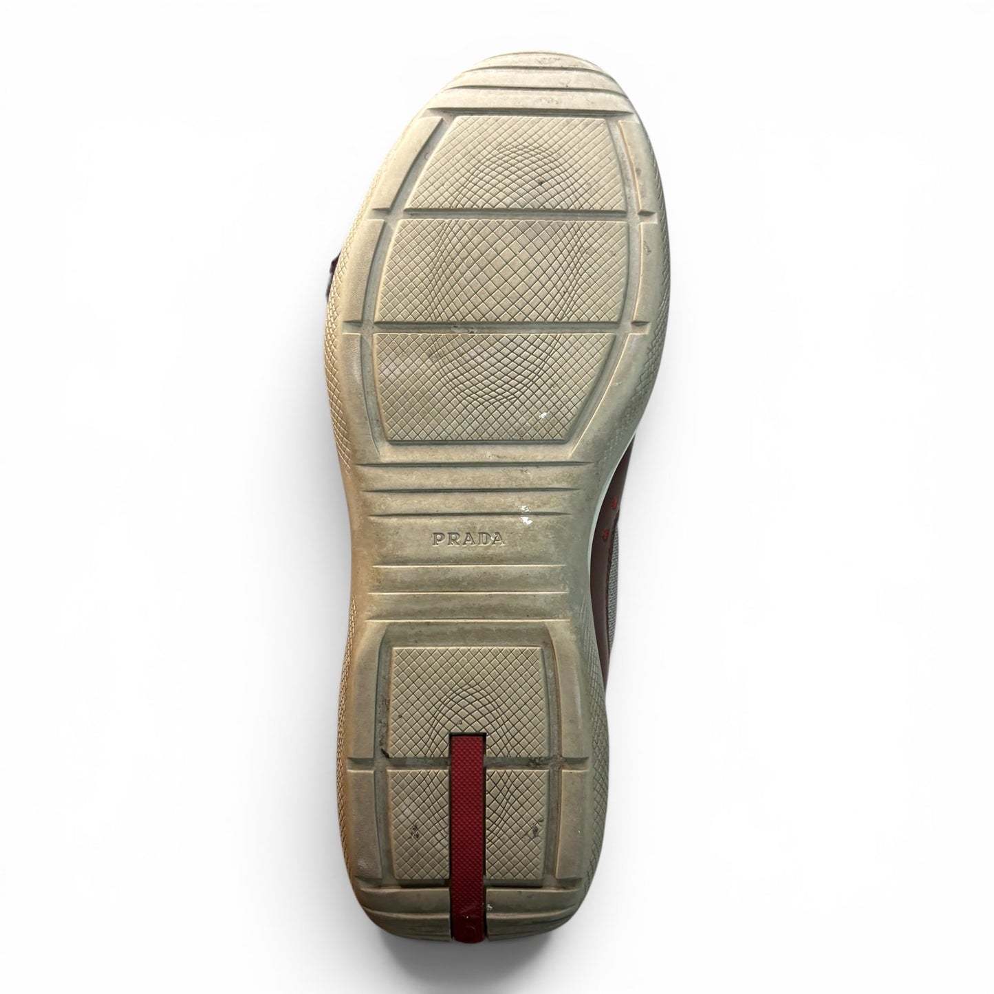 Prada America's Cup Sneakers Red / Grey Suede | Size 9UK