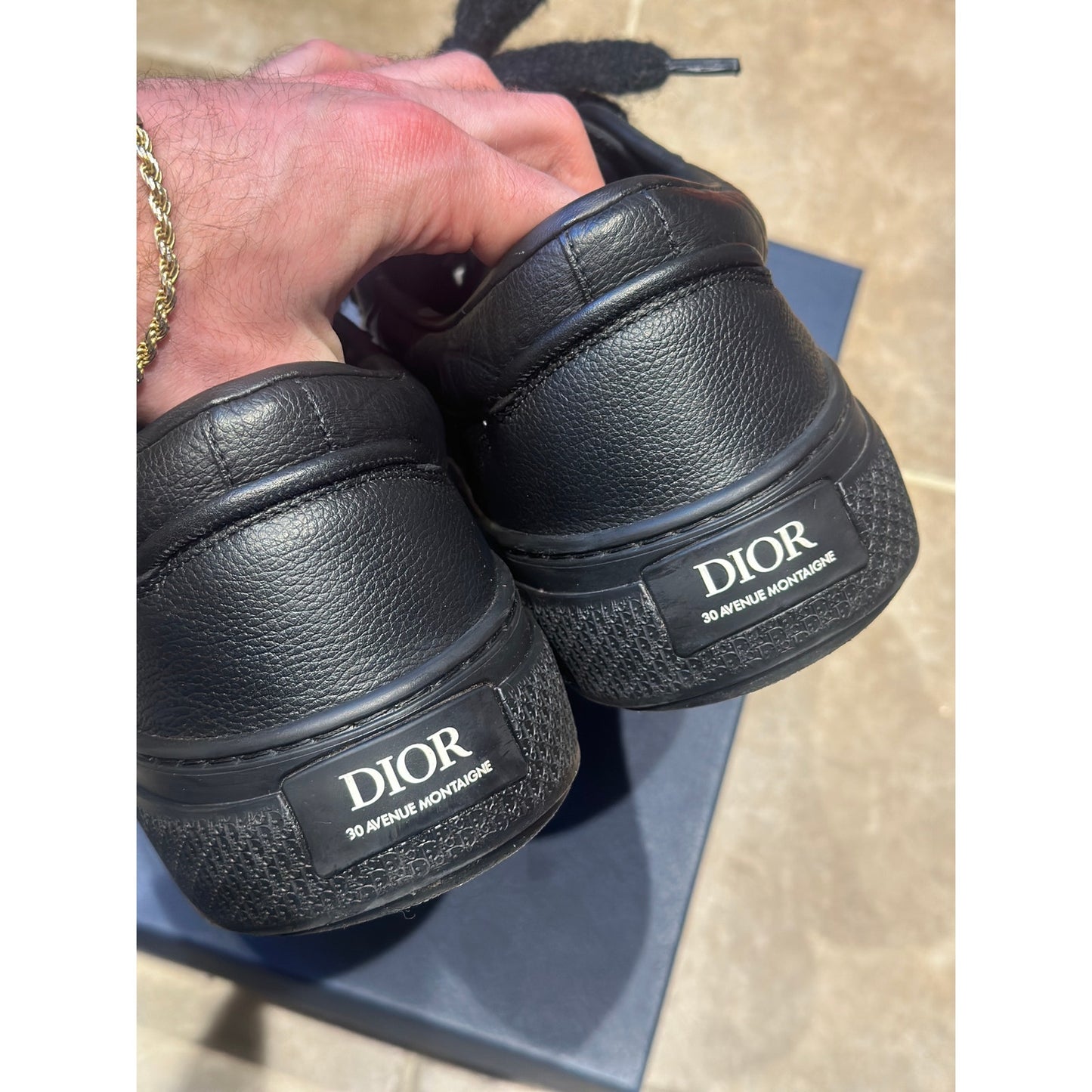 Size 13- Dior B33 Low Top Sneakers Triple Black