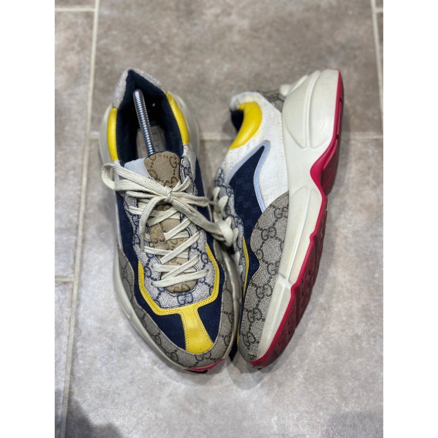 Gucci GG Rython ‘Beige White Yellow’ Size 8.5G