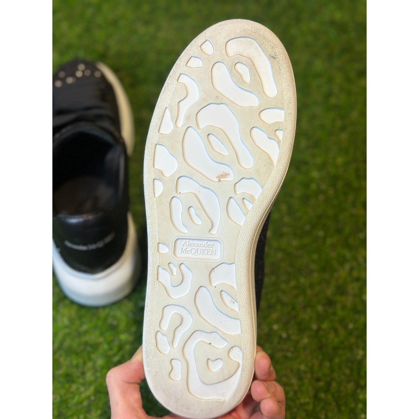 Alexander McQueen Wmns Sneaker 'Black White Glitter' | SZ 8W