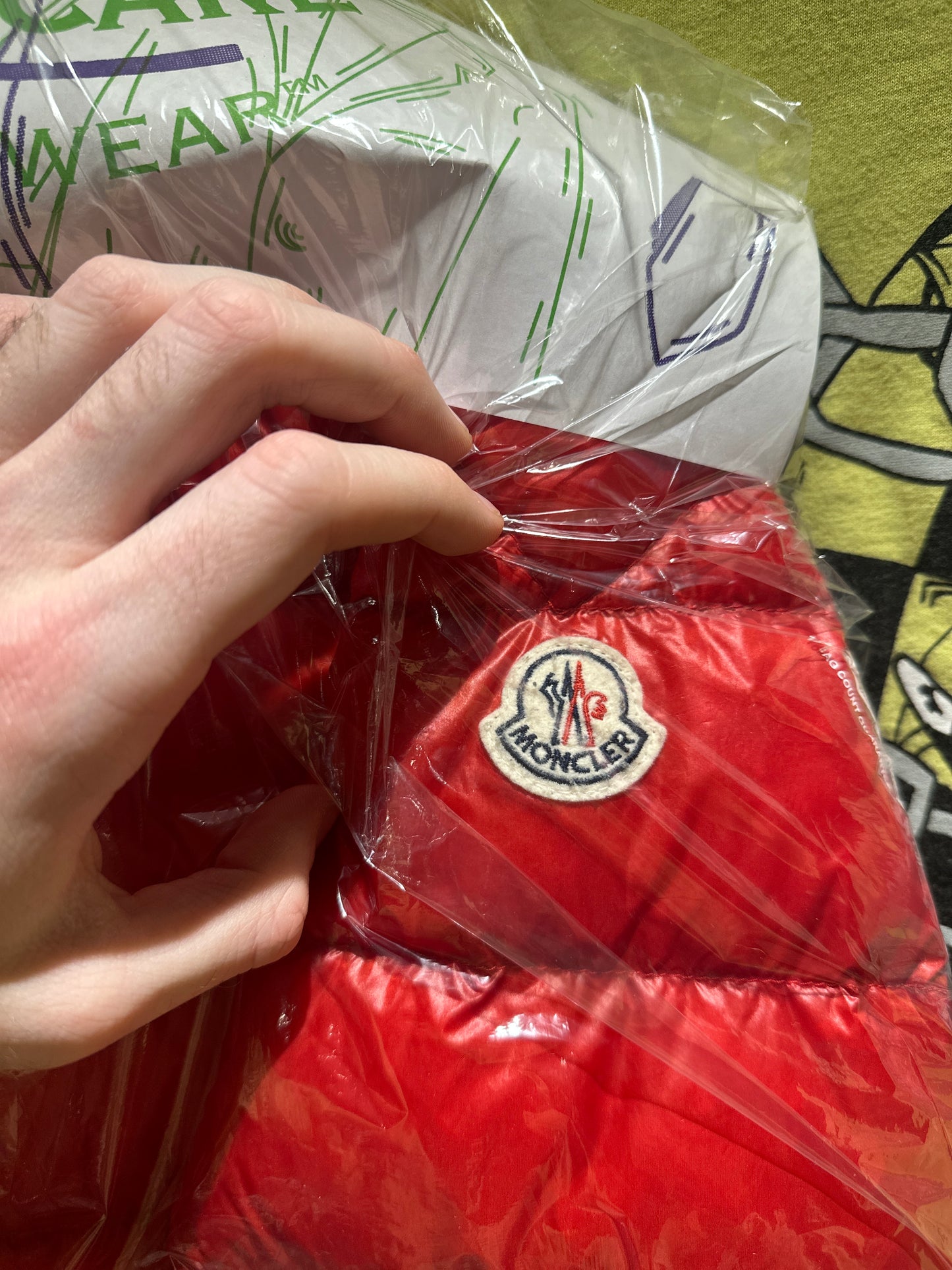 Large - Moncler Maya Red Down Light Jacket