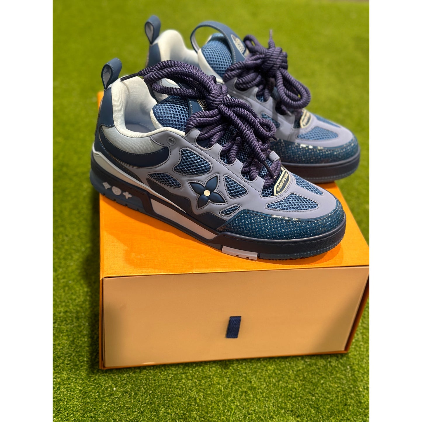 Size 9 - Louis Vuitton Skate Sneaker Blue