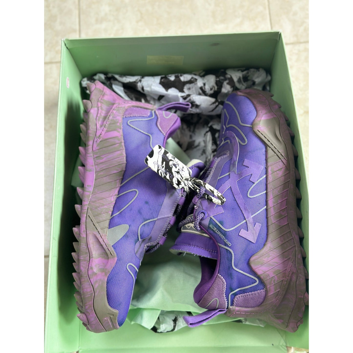 Size 11 - Off-White Odsy-1000 Purple Galaxy Men's Sneakers