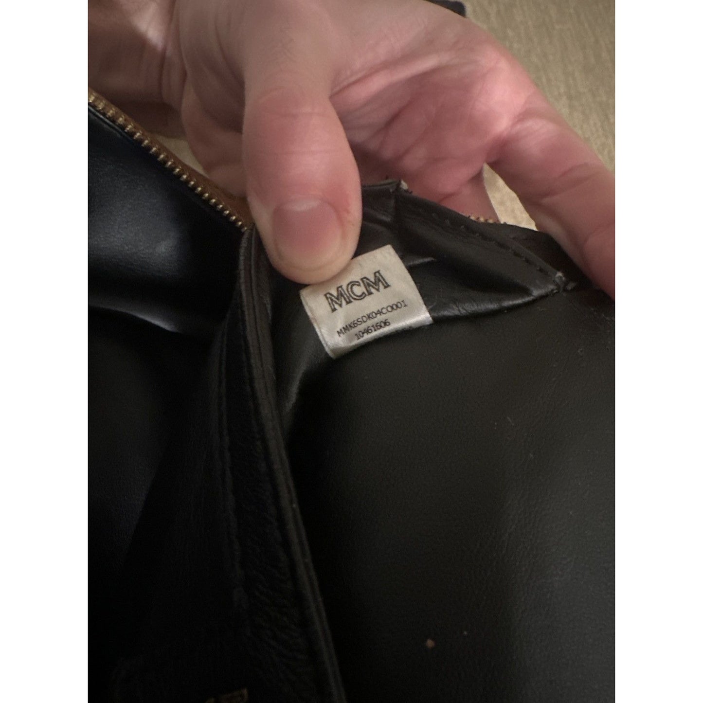 MCM monogram bag backpack - regular sized