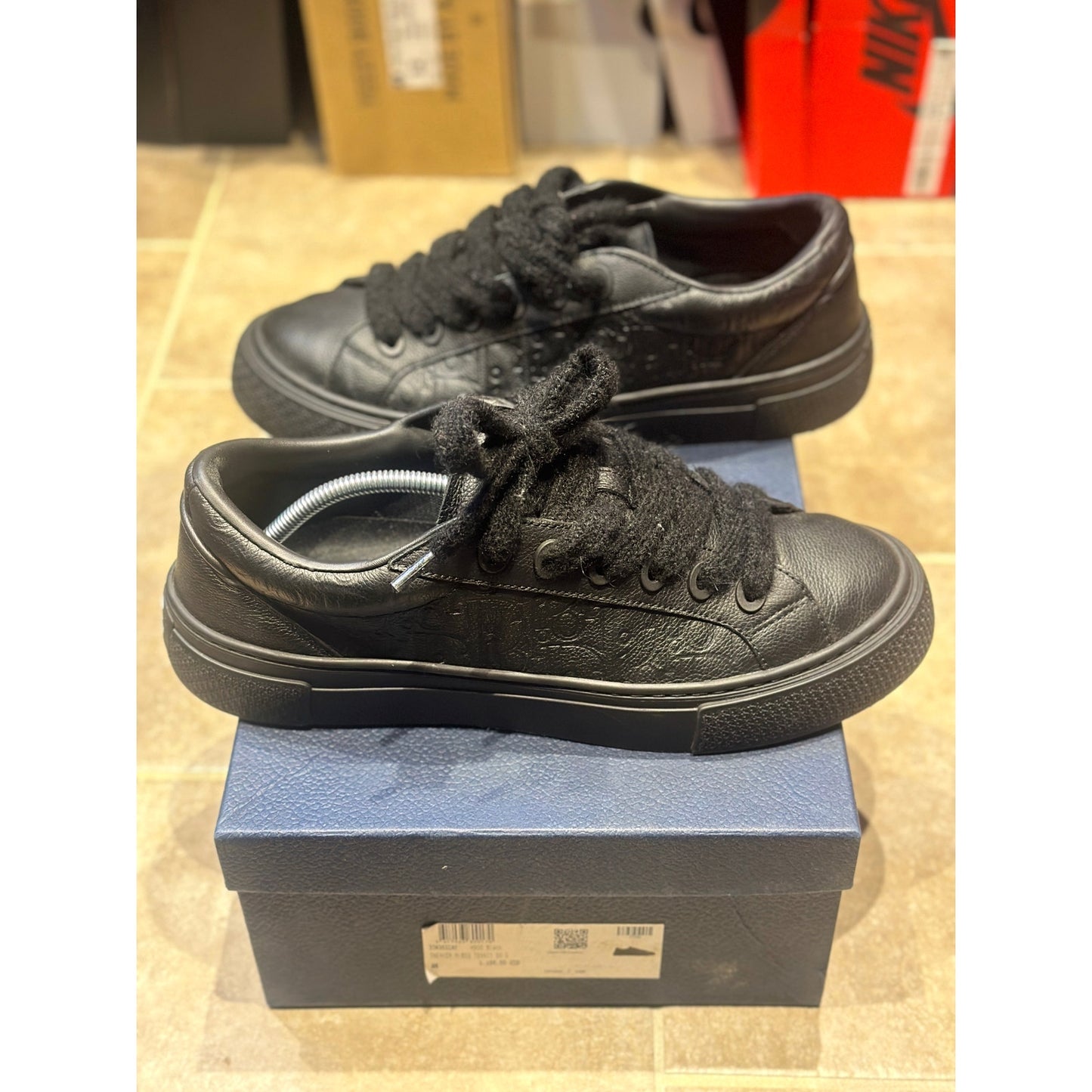 Size 13- Dior B33 Low Top Sneakers Triple Black