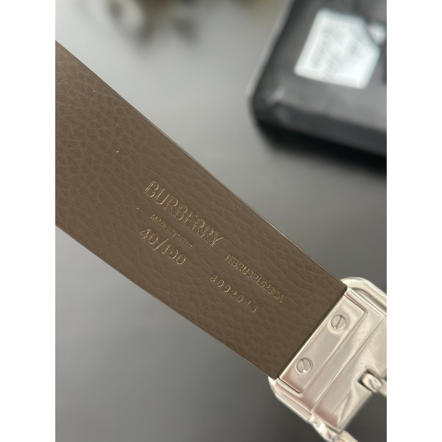 Burberry Vintage Check and Leather Belt