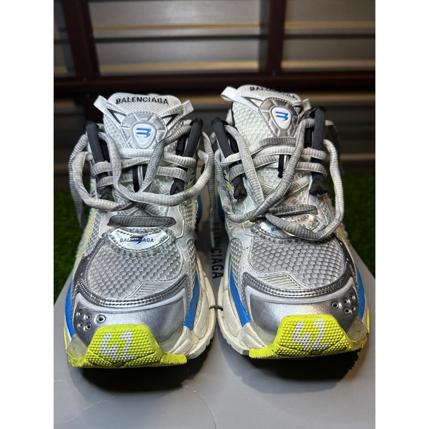 Balenciaga Runner Sneakers Blue/Yellow/White | Size 42EU