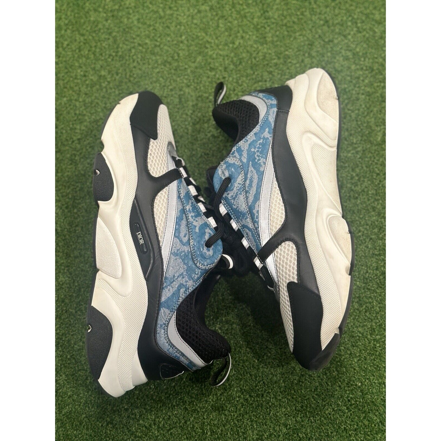 Size 43 (US 10) - Dior B22 Sneaker ‘Blue Reflective / Python’ | GREAT CONDITION!