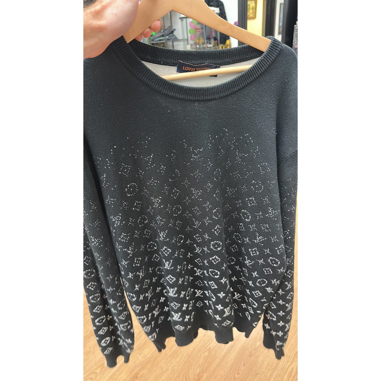 Louis Vuitton 2022 LV Monogram Pullover Black White - Large