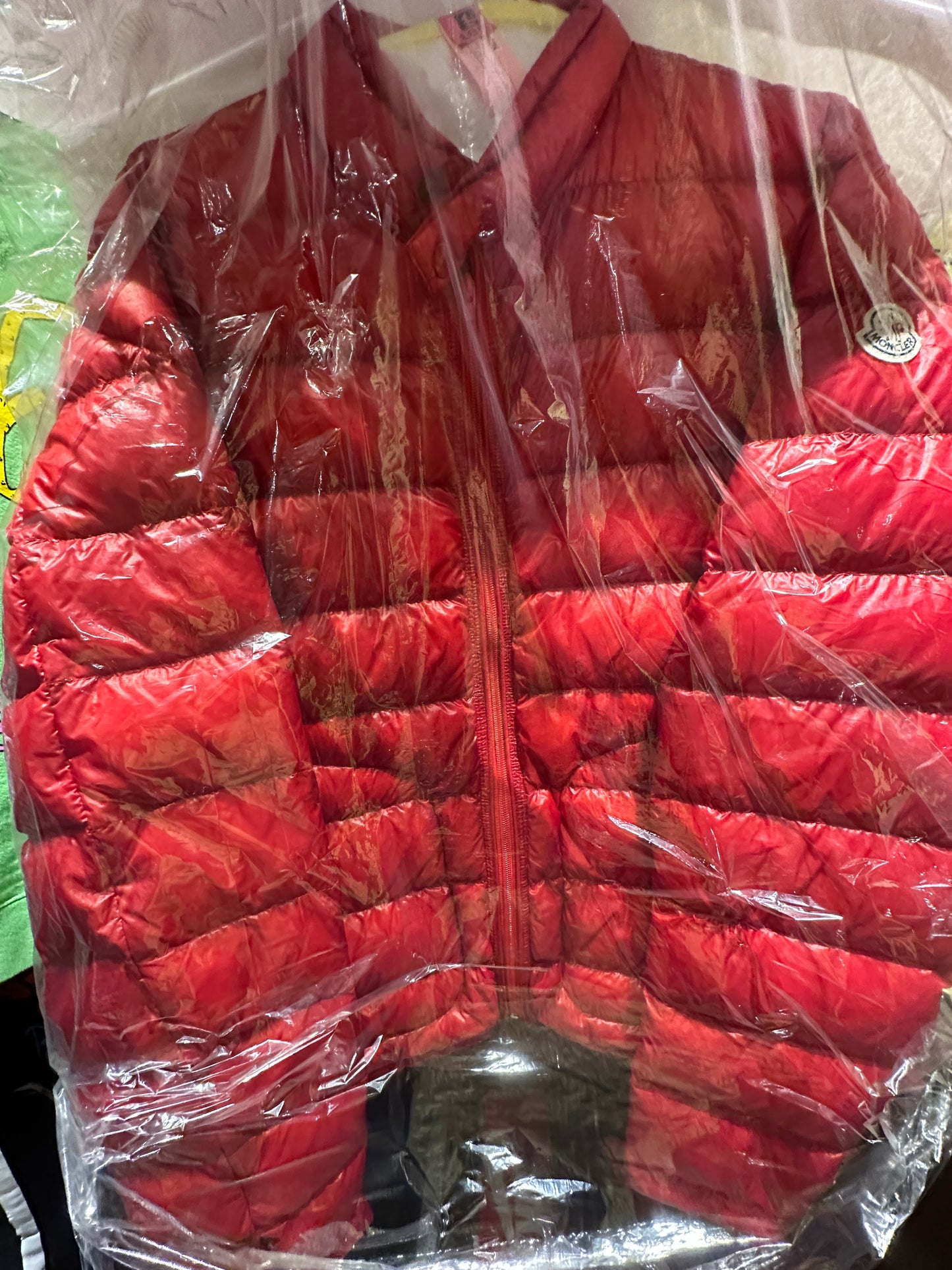 Large - Moncler Maya Red Down Light Jacket