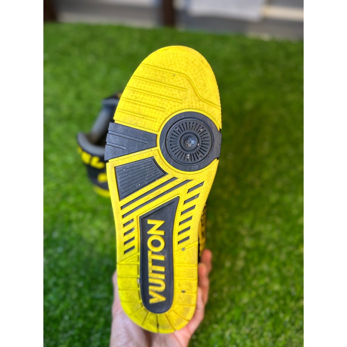 Louis Vuitton LV Trainer Graffiti Black/Yellow | Size 7UK