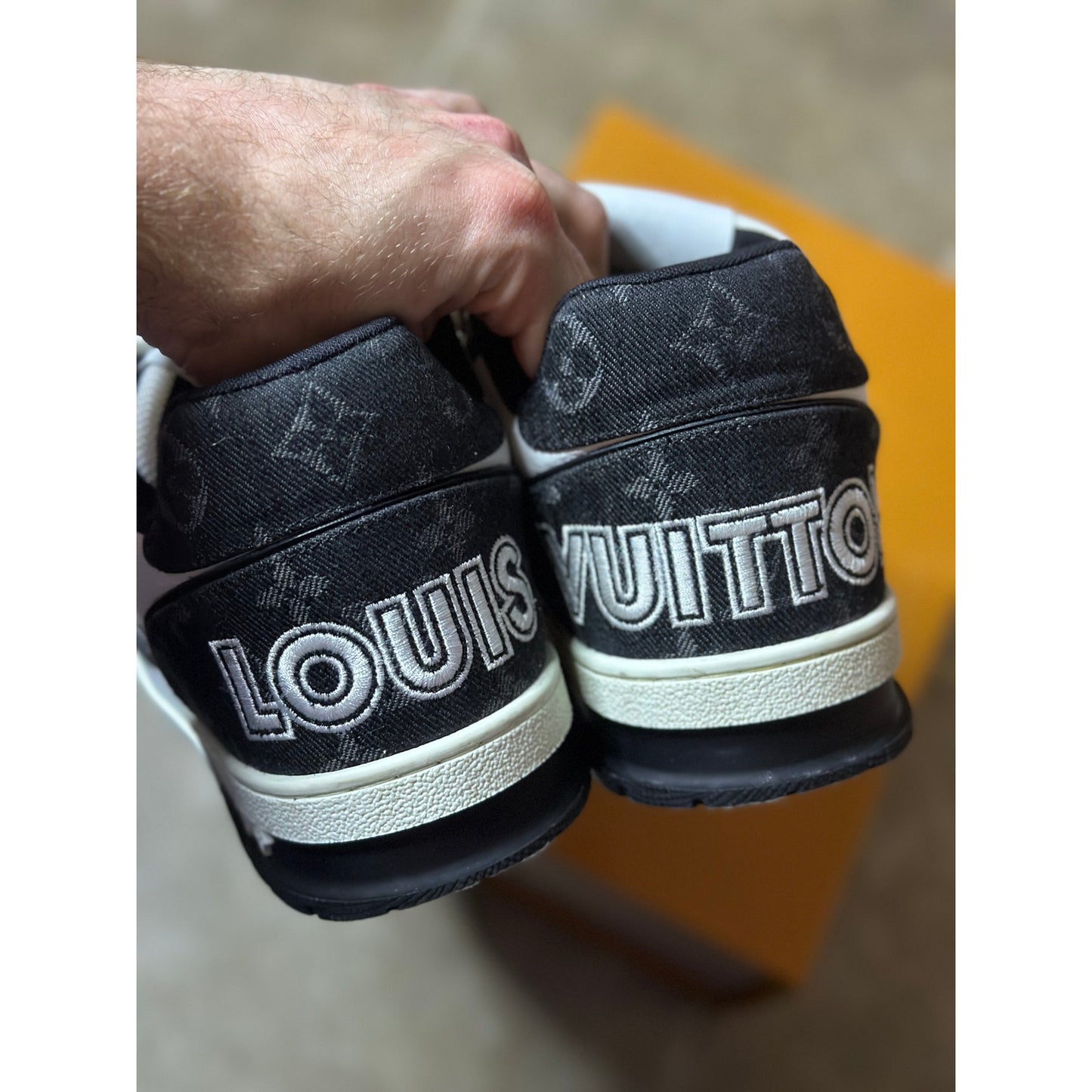 Louis Vuitton LV Trainer Strap Black White | 8.5UK