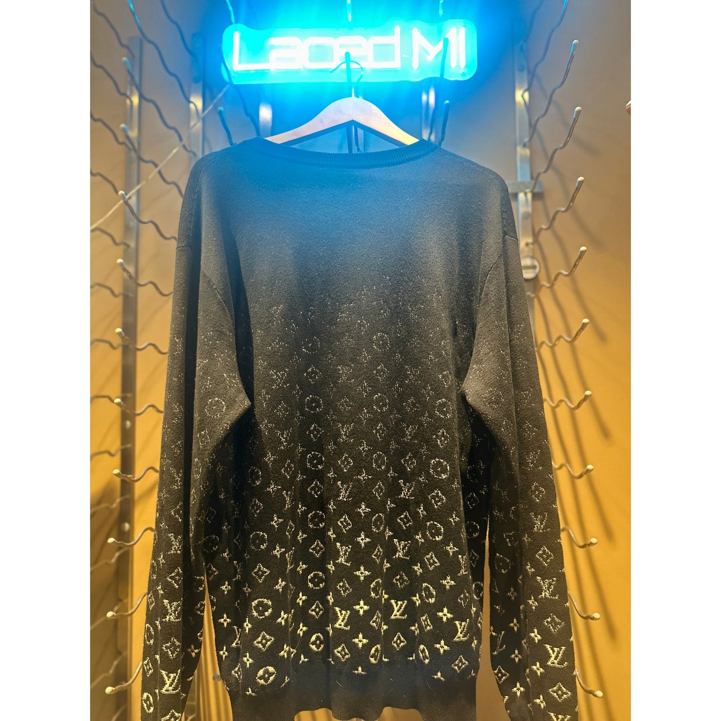 Louis Vuitton 2022 LV Monogram Pullover Black White - Large