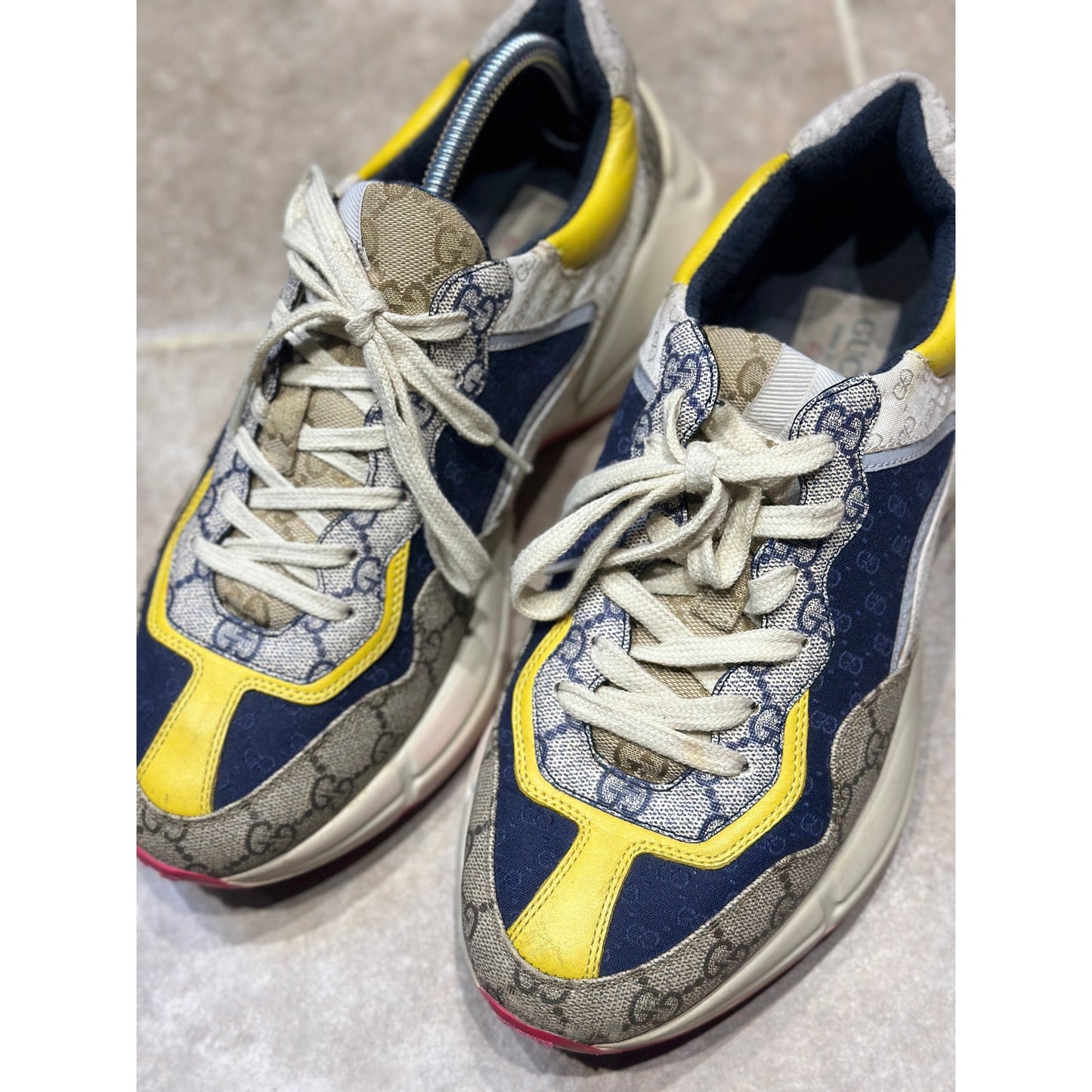 Gucci GG Rython ‘Beige White Yellow’ Size 8.5G