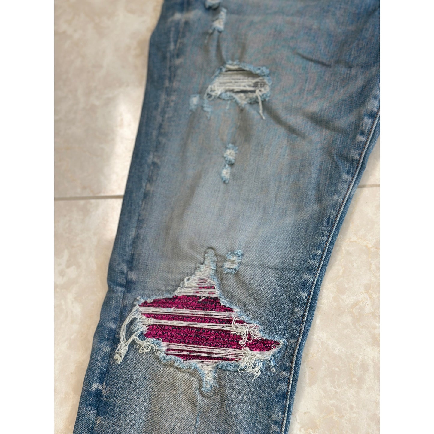 Amiri MX1 Pink Patch Size 33