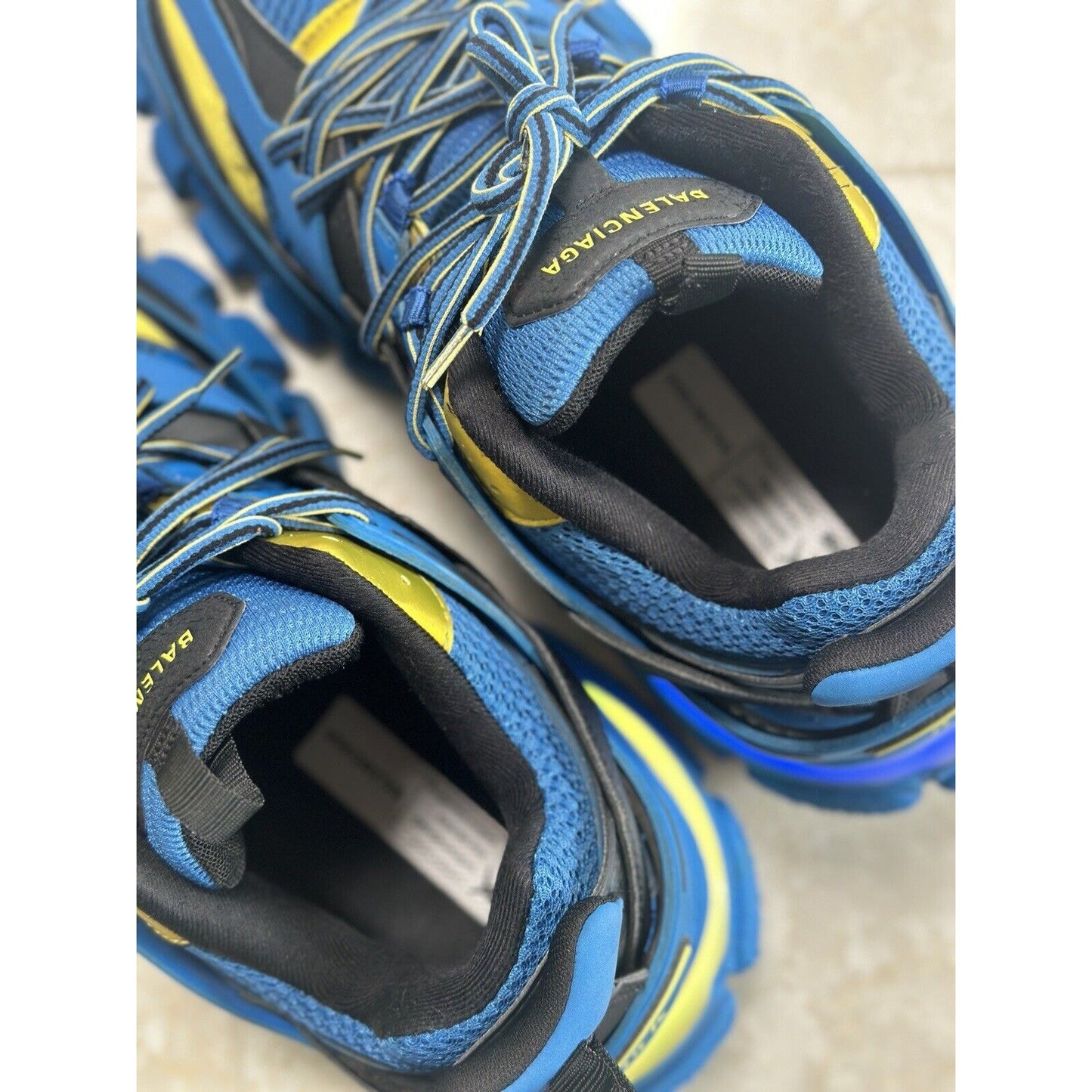 Size 11 - Balenciaga Track LED Sneaker Yellow Blue