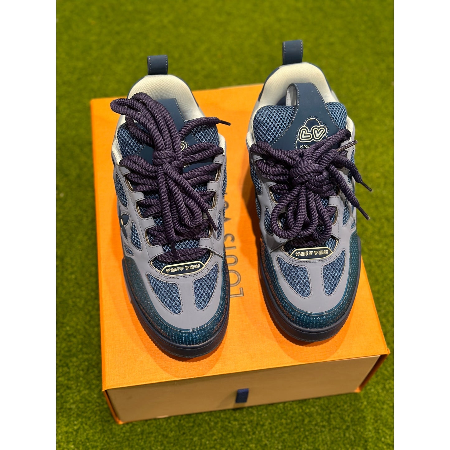 Size 9 - Louis Vuitton Skate Sneaker Blue