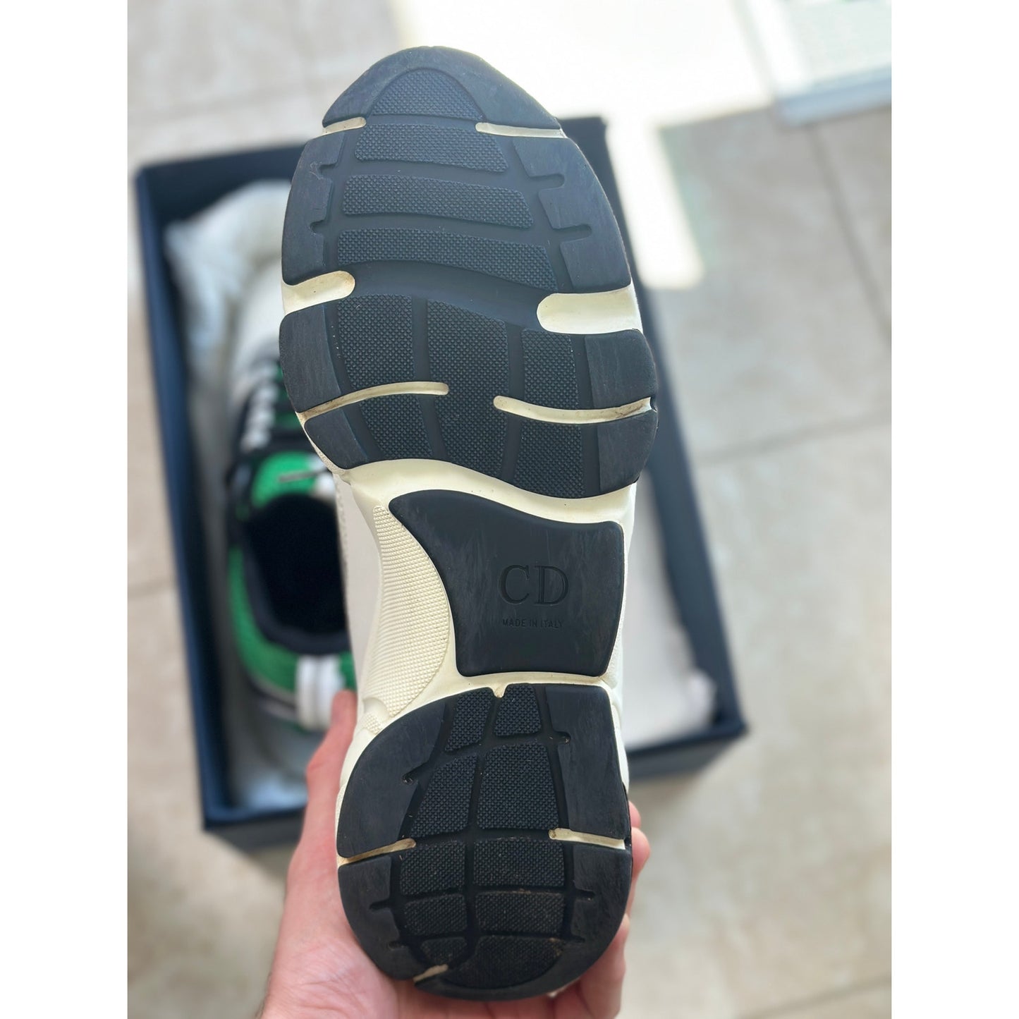 Size 9 - Dior B22 Green/Black/White Sneakers