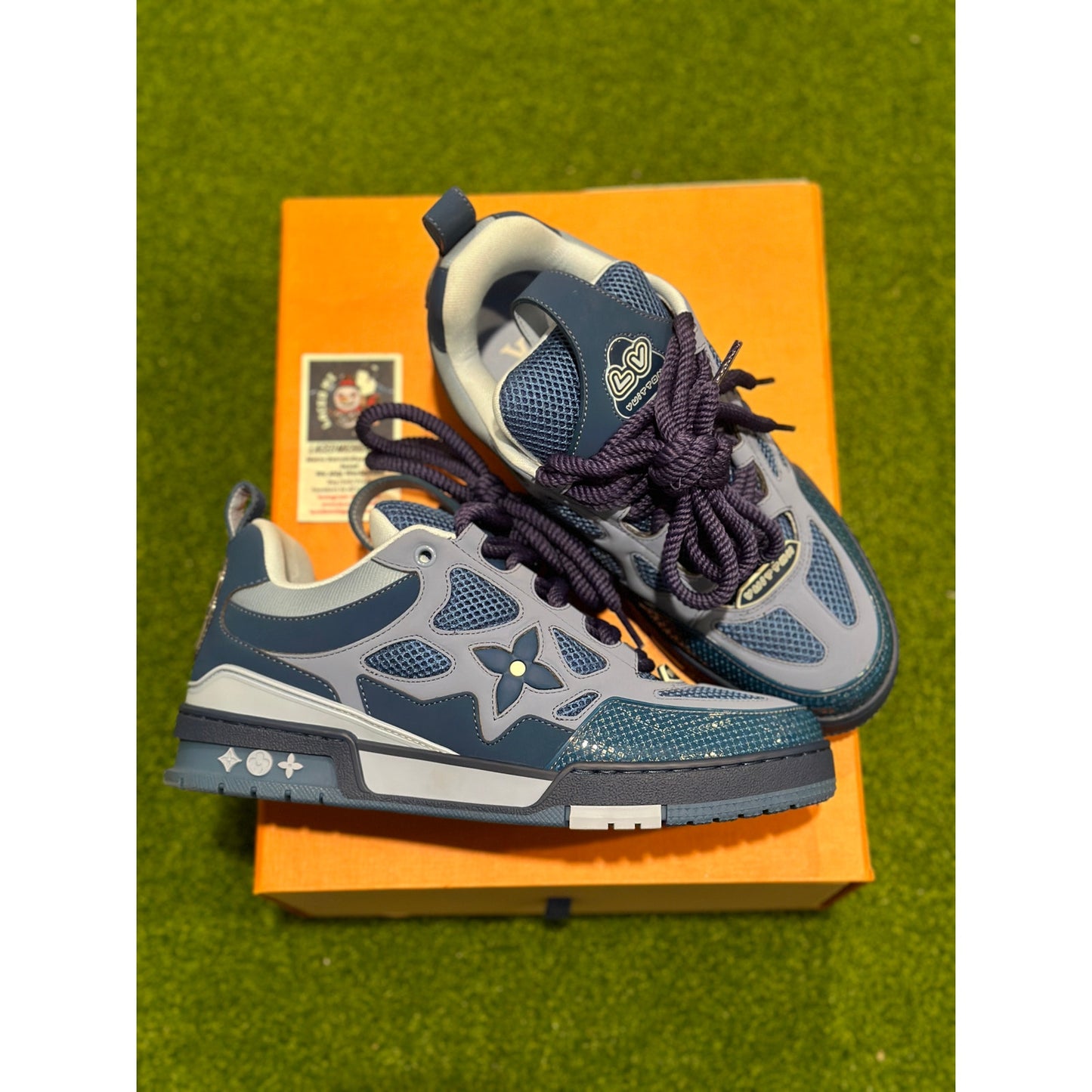Size 9 - Louis Vuitton Skate Sneaker Blue
