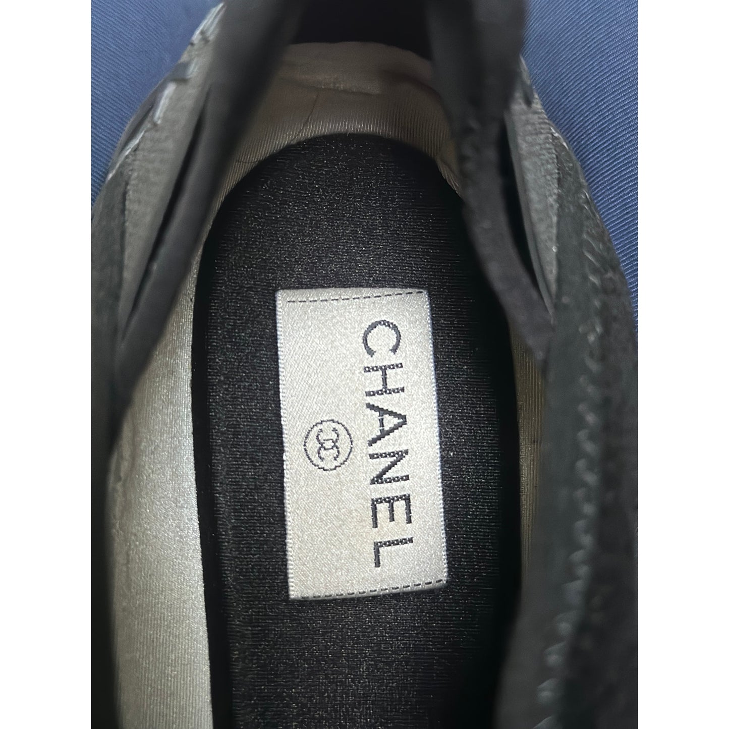 Size 9 - Chanel Men's Interlocking CC Logo Suede Sneakers