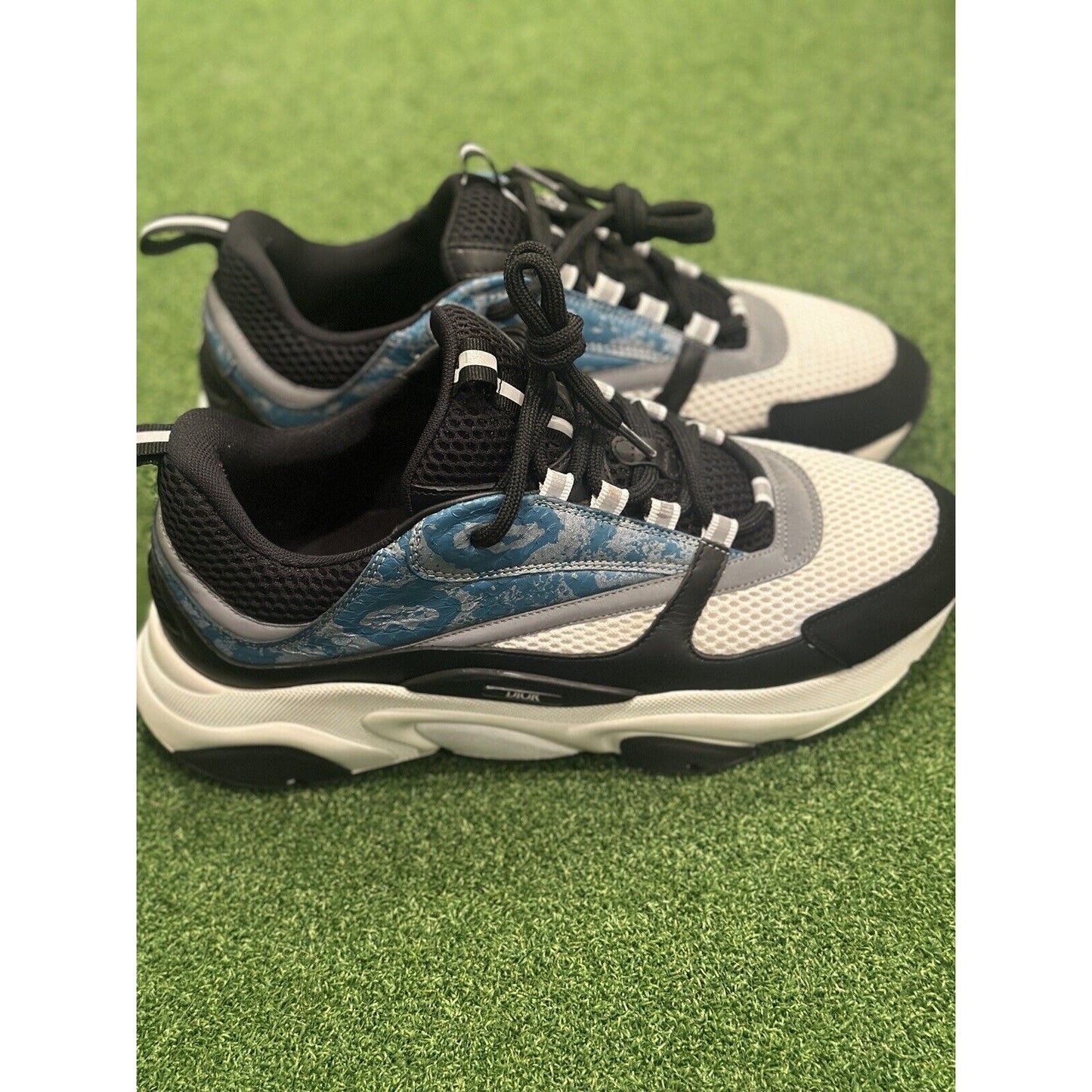 Size 43 (US 10) - Dior B22 Sneaker ‘Blue Reflective / Python’ | GREAT CONDITION!