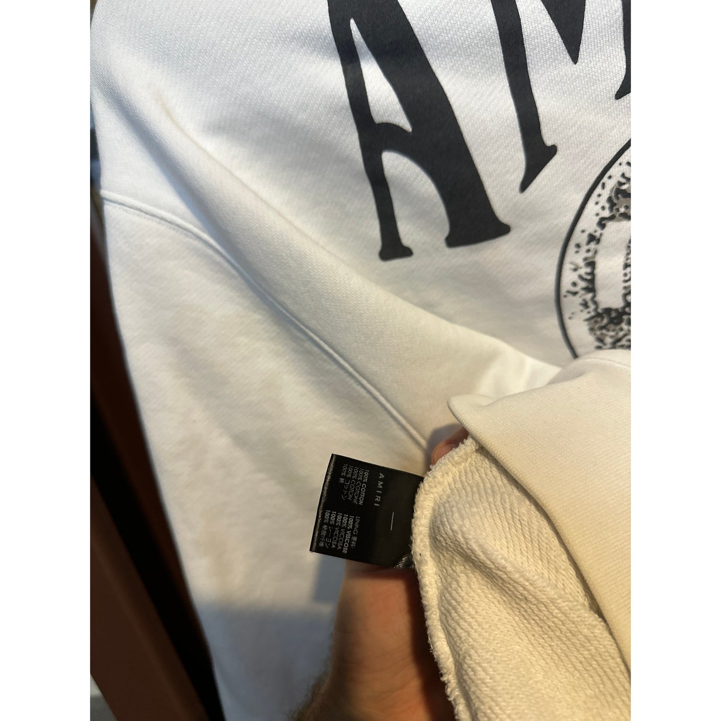 XL - Amiri Crystal Ball Hoodie Black / White