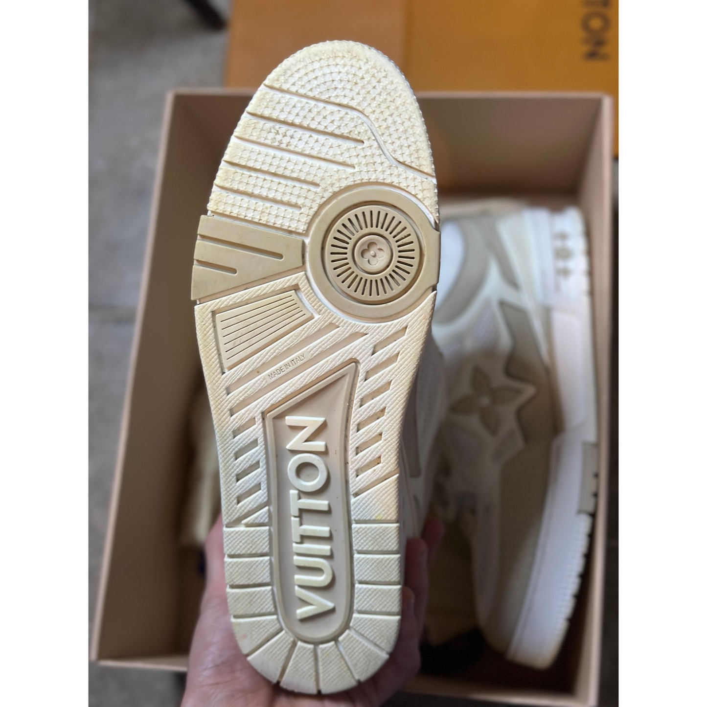 Louis Vuitton LV Skate "Beige/White" Trainer Size 8.5UK