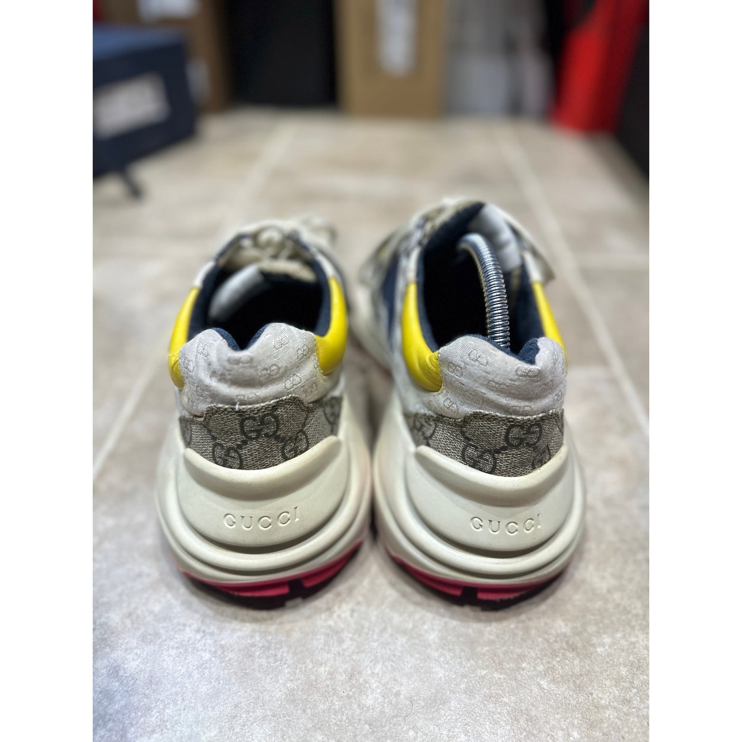 Gucci GG Rython ‘Beige White Yellow’ Size 8.5G