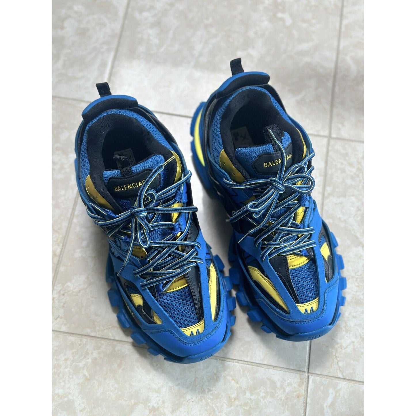 Size 11 - Balenciaga Track LED Sneaker Yellow Blue