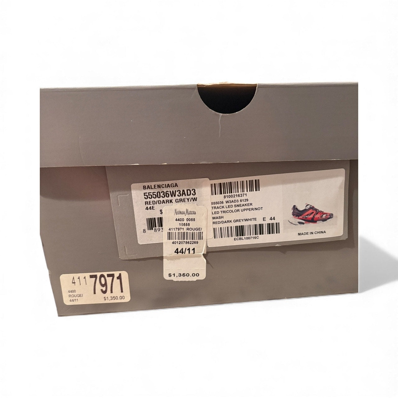 Size 44(11US) - Balenciaga Track LED ' Red Navy '