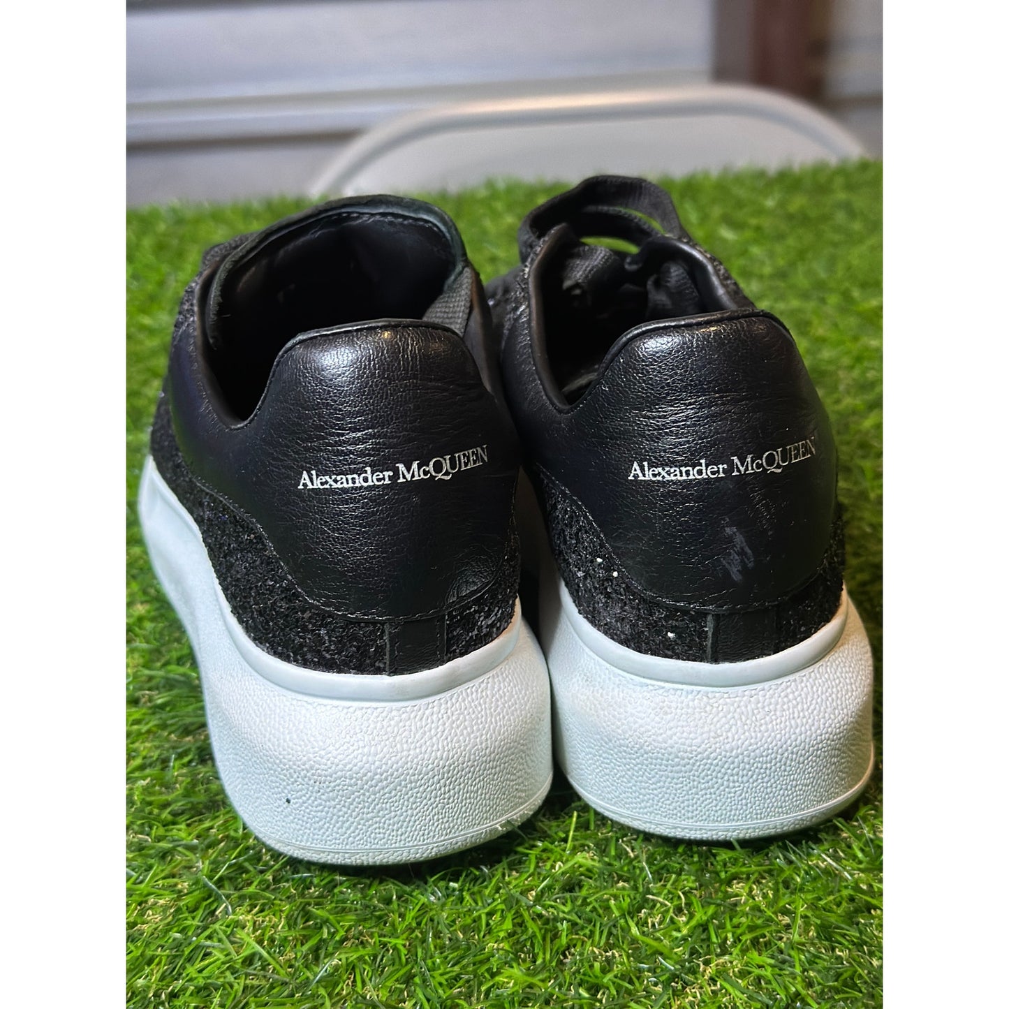 Alexander McQueen Wmns Sneaker 'Black White Glitter' | SZ 8W