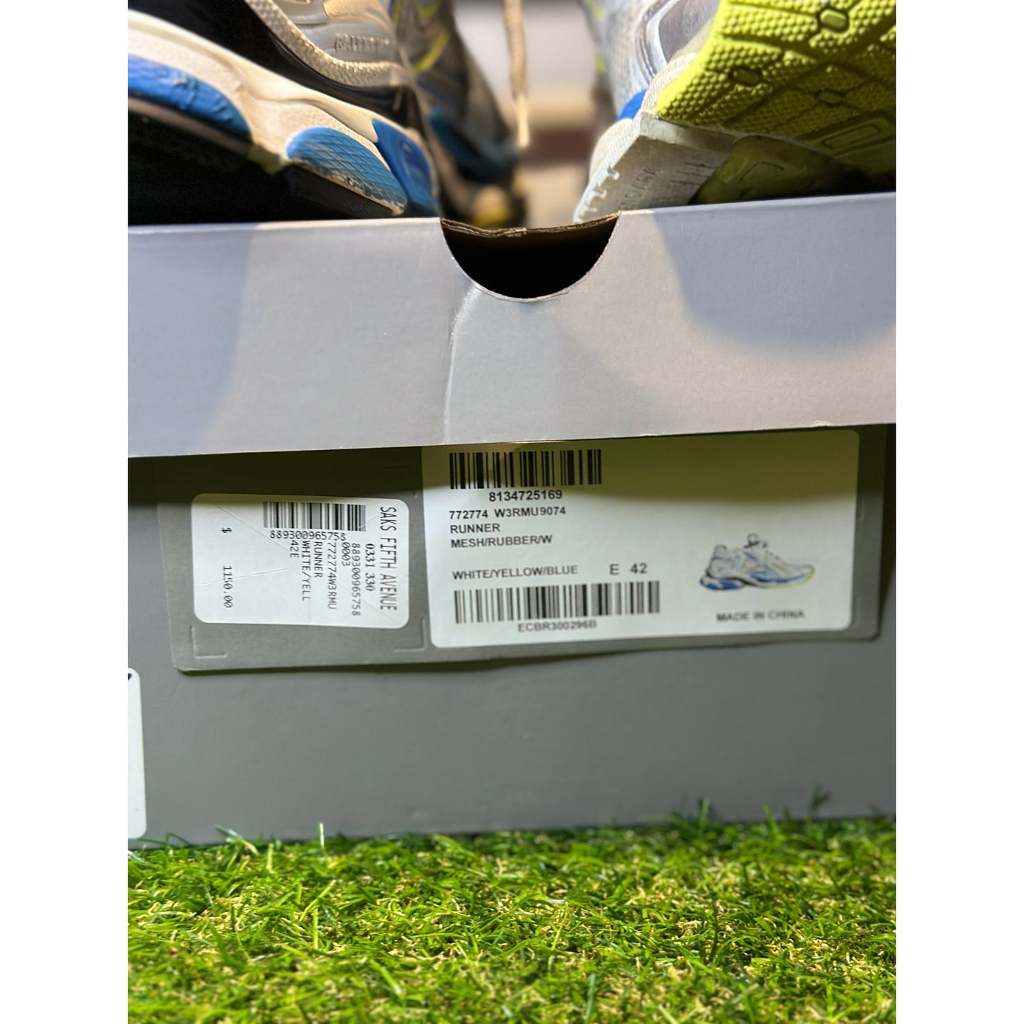 Balenciaga Runner Sneakers Blue/Yellow/White | Size 42EU
