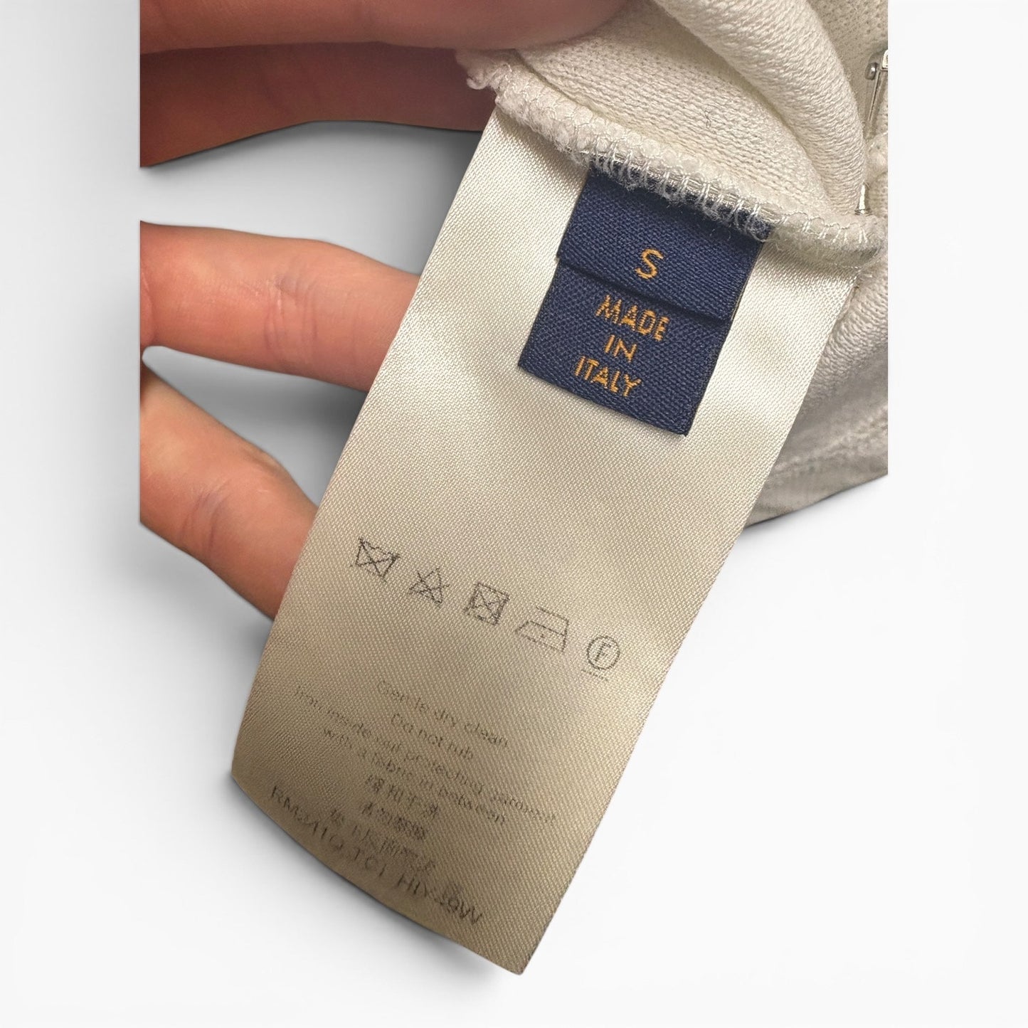 LOUIS VUITTON WHITE MONOGRAM POCKET TEE | SIZE SMALL