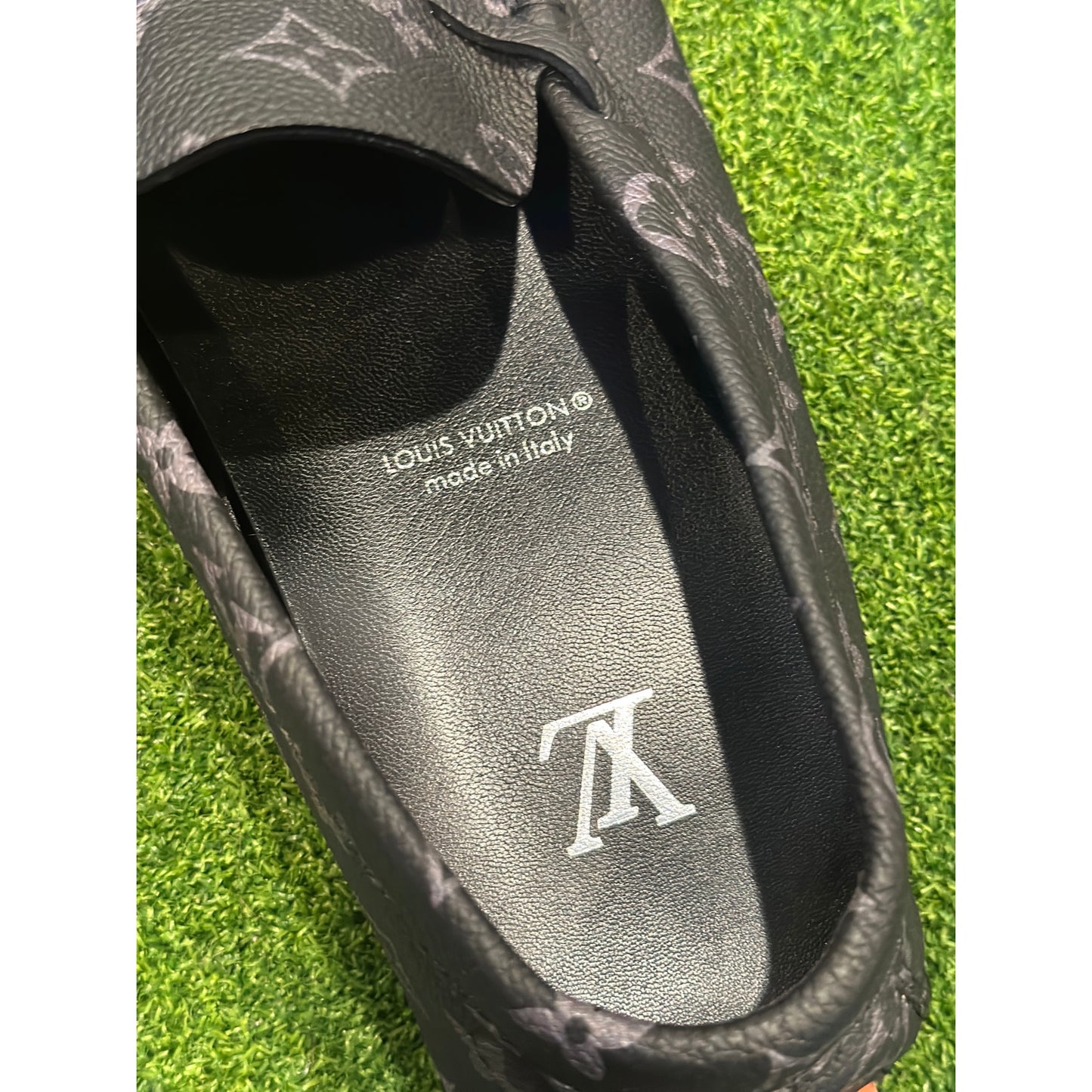 Size 12US - LV Driver Moccasin Orange Black Loafer