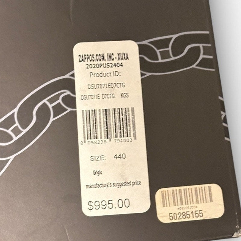Size 11 - Versace Chain Reaction Gray Sneakers
