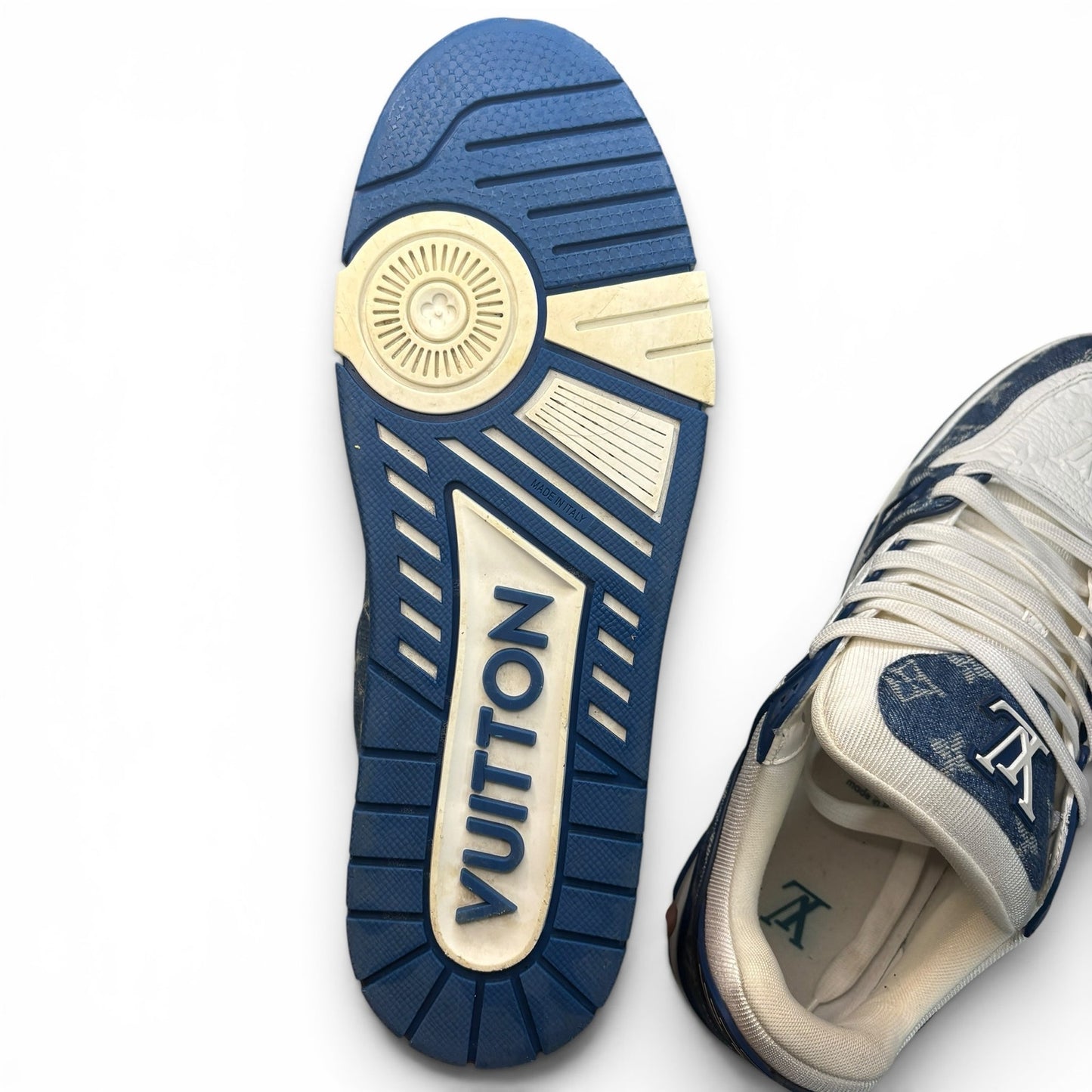 Louis Vuitton LV Trainer Blue Sneakers | Size 10LV
