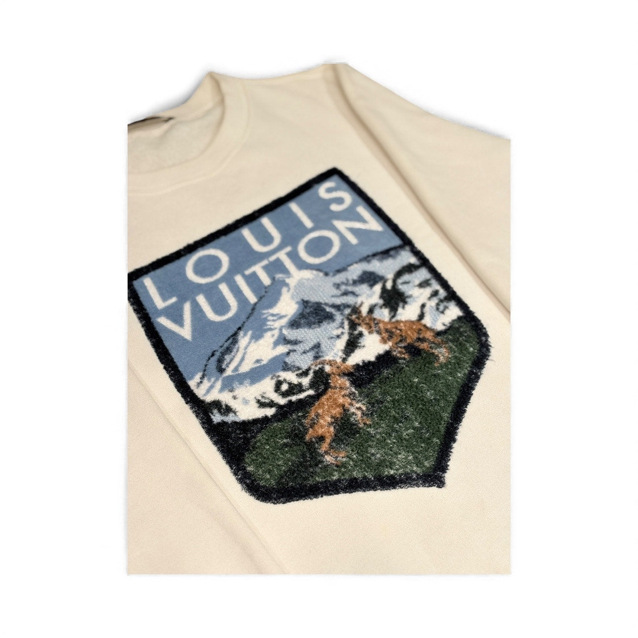 LOUIS VUITTON 19SS National Park Sweatshirt Cotton cream XL