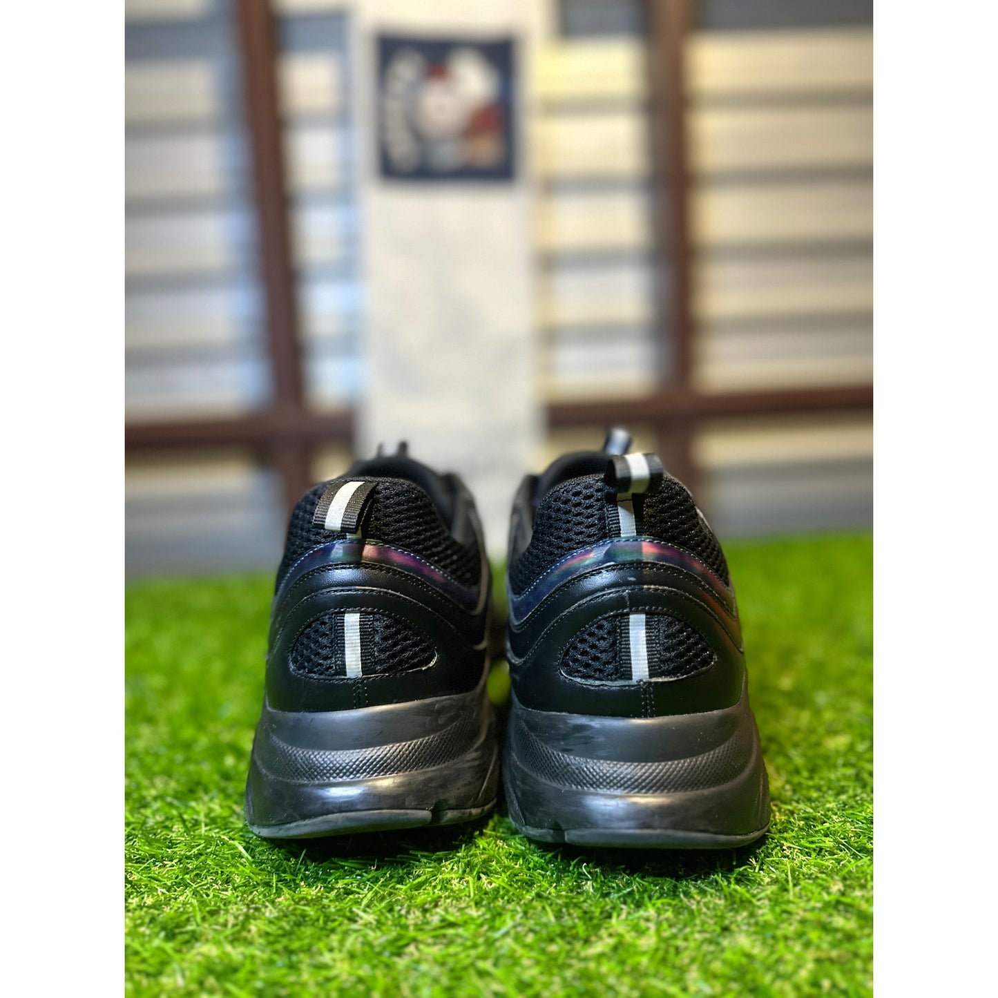 Dior B22 Reflective Low Top Black Sneakers | Size 47EU