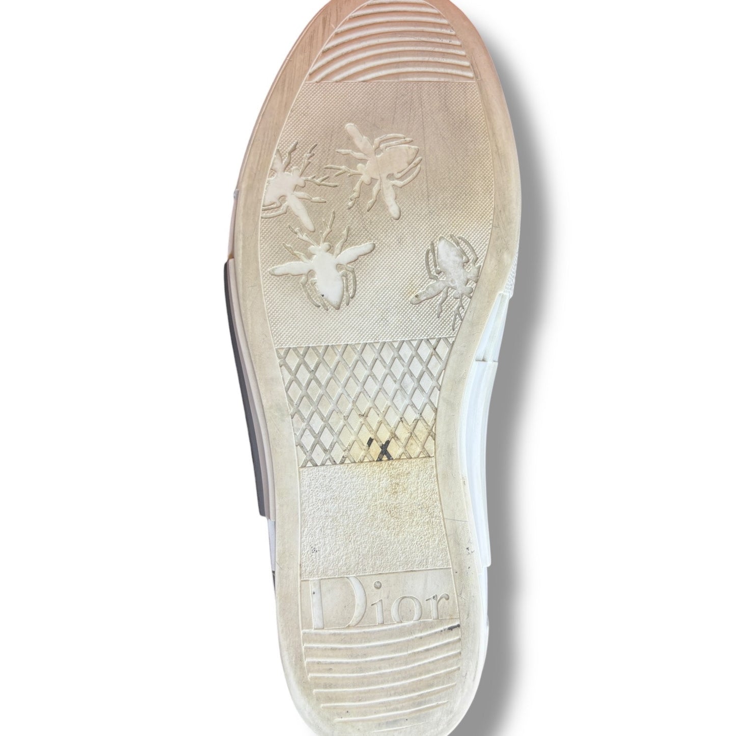 Size 10 - Dior B23 White Black Monogram HighTop Sneakers