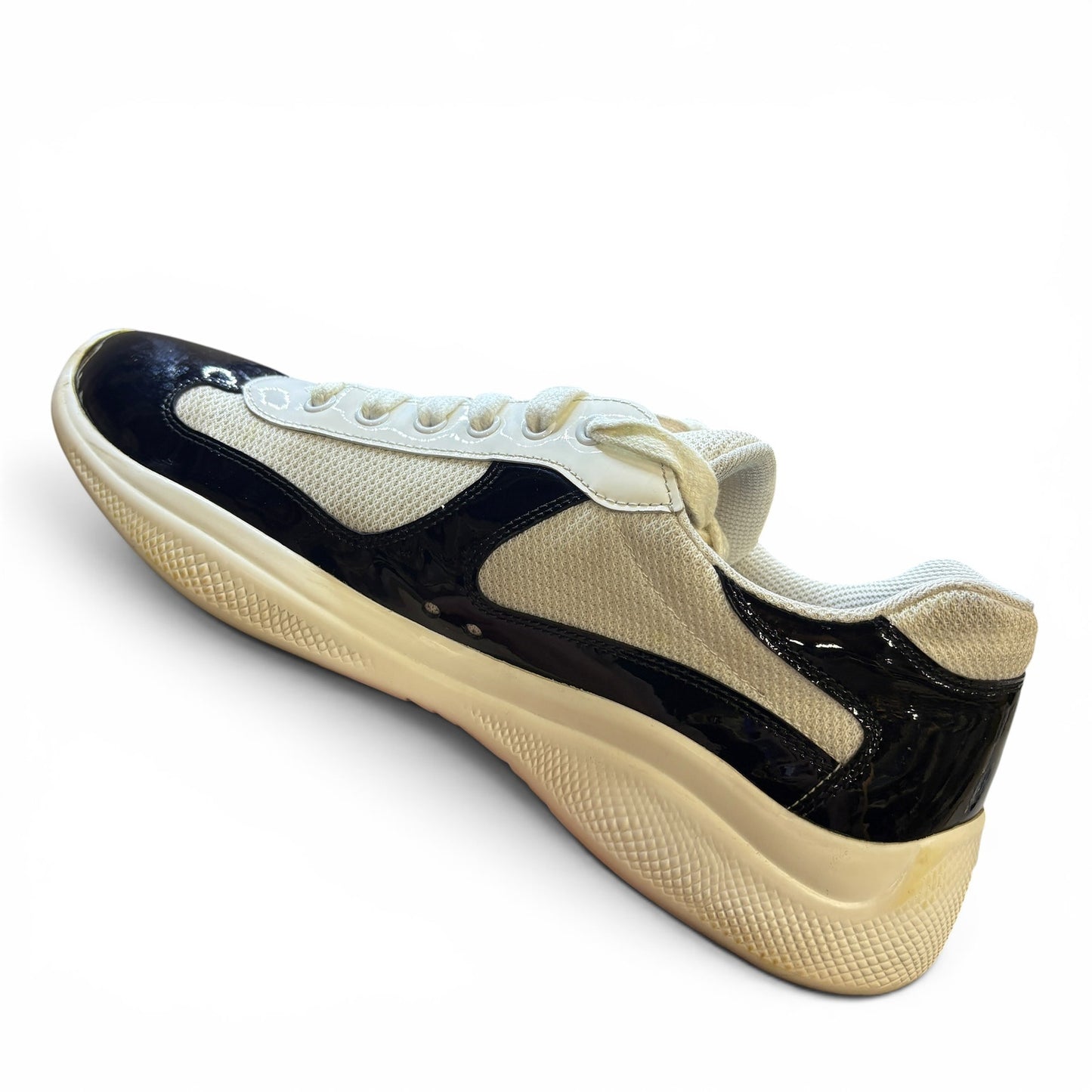 Prada America's Cup Sneakers Black White | Size 9.5UK