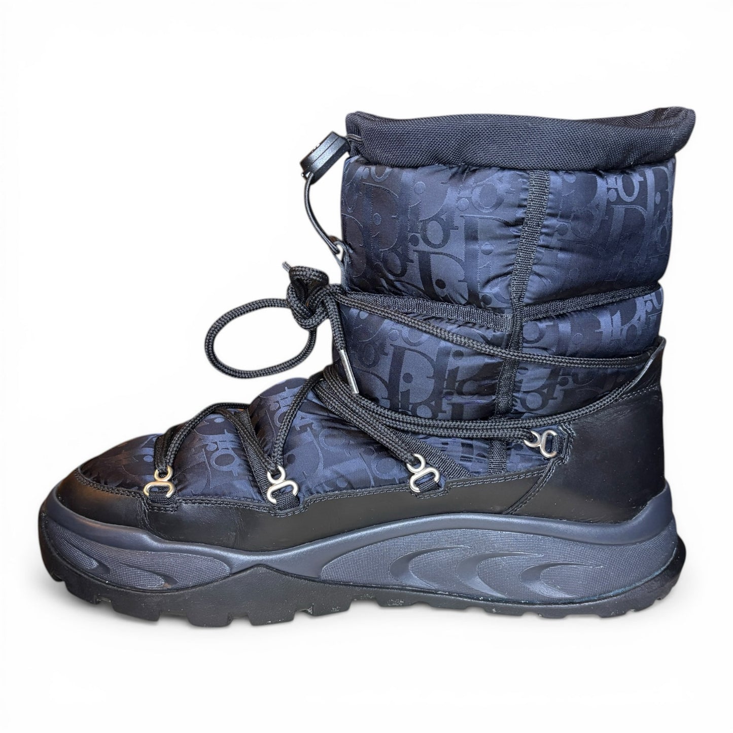 Dior Snow Ankle Boot Black Oblique Nylon | Size 42(9US)