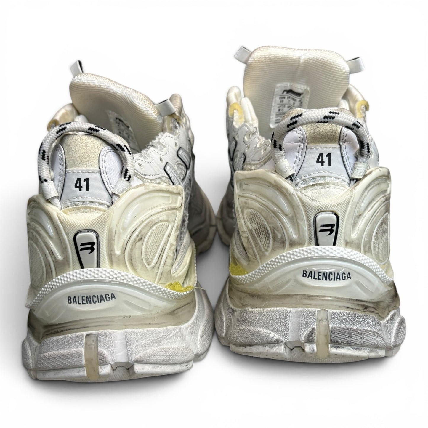 Balenciaga Runner White Track Sneakers | Size 41(8-9US)