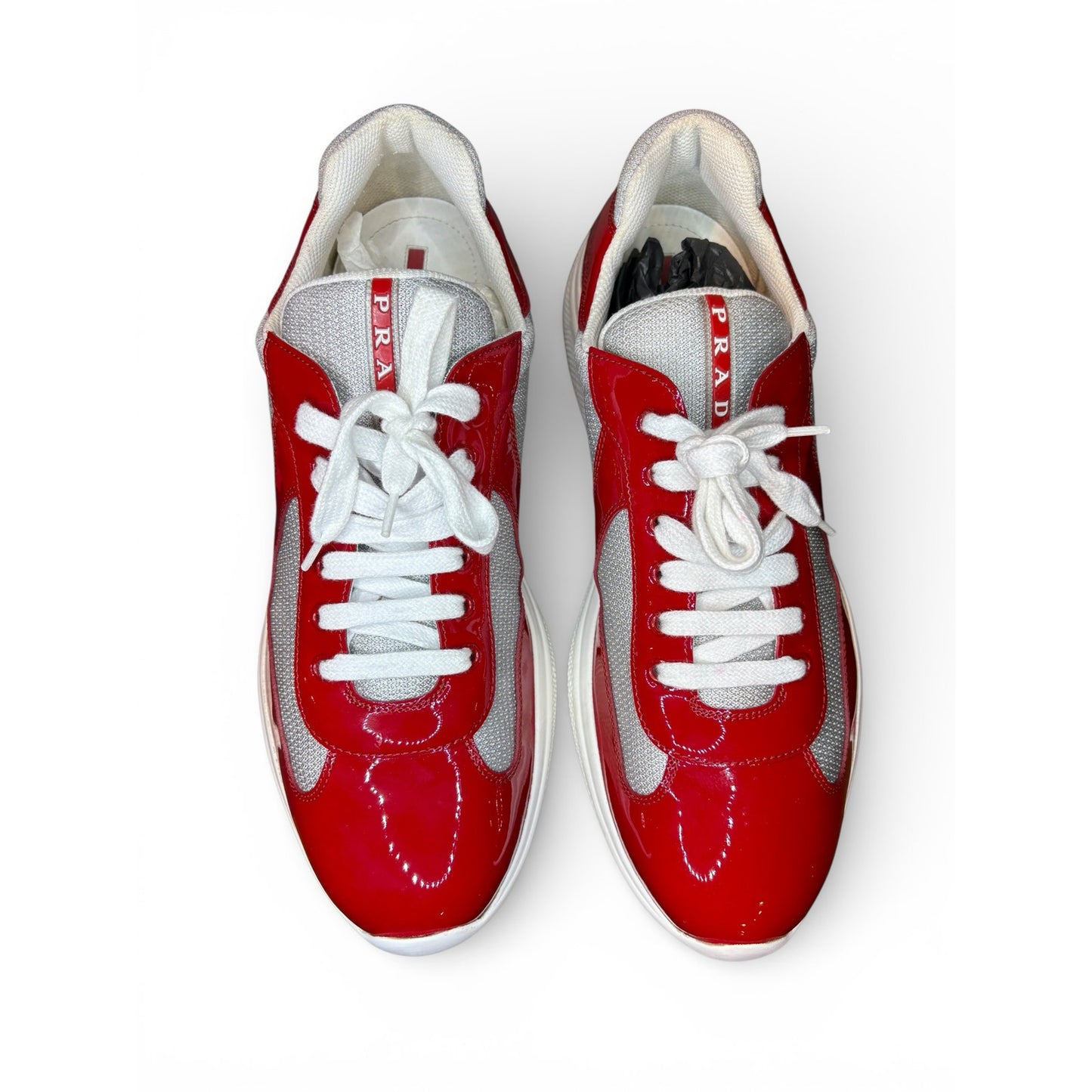 Prada America’s Cup Red Sneakers | Size 12UK