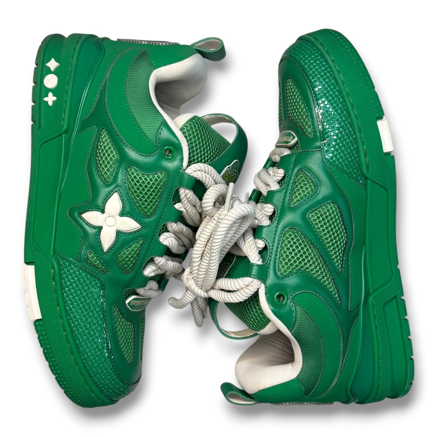 Louis Vuitton LV Skate Green White Sneakers | Size 8.5LV